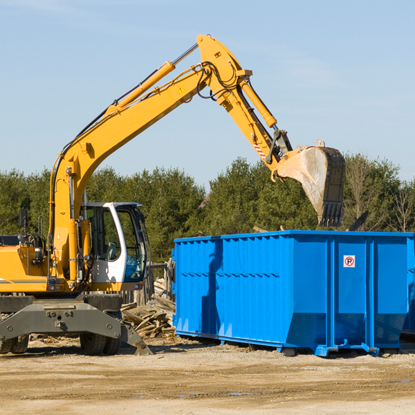 are there any restrictions on where a residential dumpster can be placed in Dakota